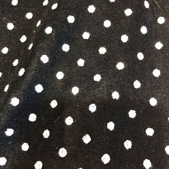 AQUA - NWT - L Sz S Metallic-Dot Velvet Long-Sleeve Mini-Dress. 100% Polyester. - Picture 10 of 13